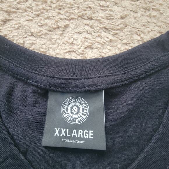 Sabaton Mens XXL Swedish Pagans Print T Shirt - Picture 7 of 8